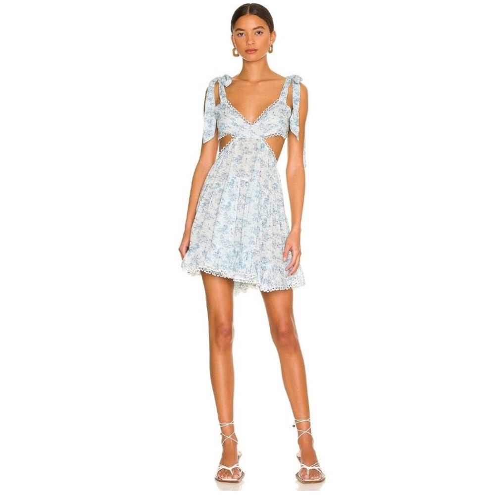 COPY - Tularosa Olynne Mini Dress Blue Ivory Women Size Medium